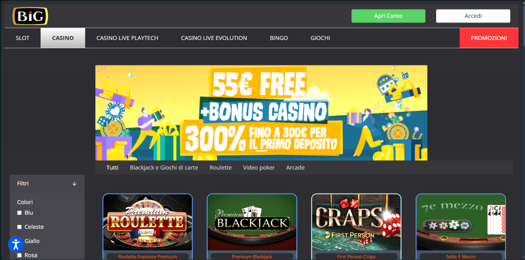 Big casinò Italia